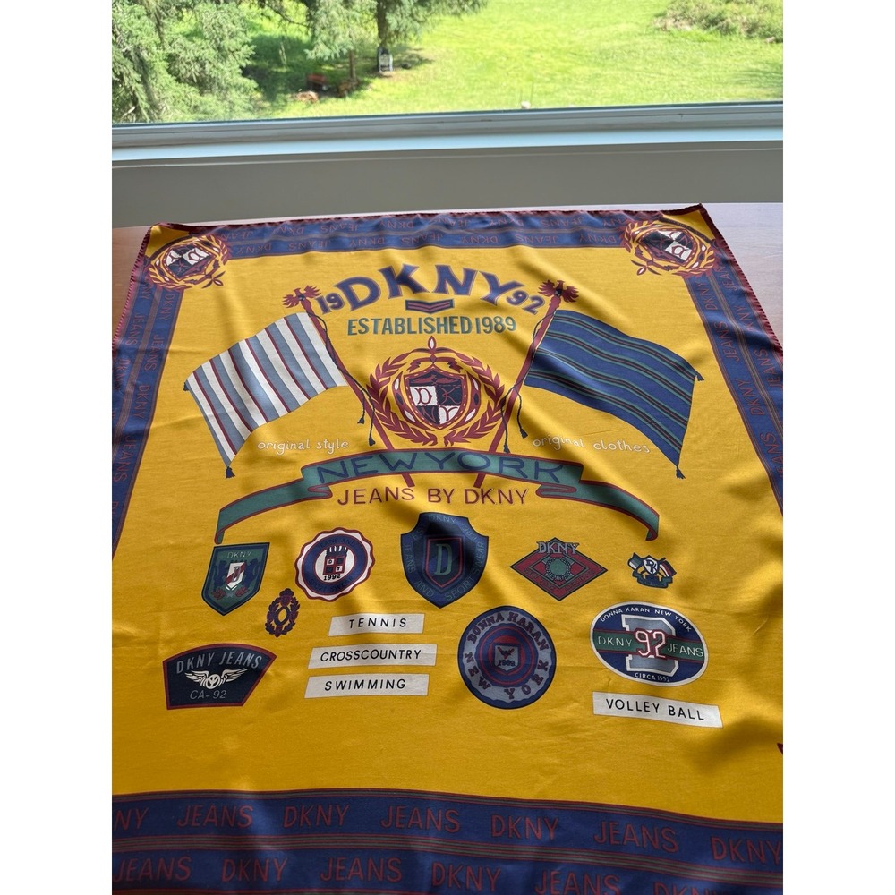 Vintage.  DKNY. Italian silk scarf